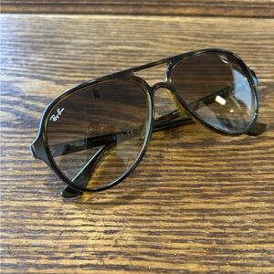 RAY-BAN CATS5000 SUNGLASSES LIGHT HAVANA GRADIENT BROWN RB4125 710/51 59-13 #O77